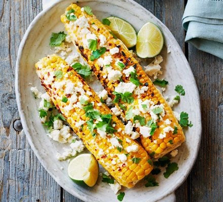 How to Prepare Chili Lime Basil Mayo Grilled Corn on the Cob?
