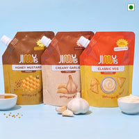 Honey Mustard + Classic Veg + Creamy  Garlic Mayo | Pack of 3 | 590 gms