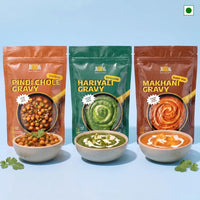Ready to Cook: Makhani + Haryali + Chole | Pack of 3 | 650 gms