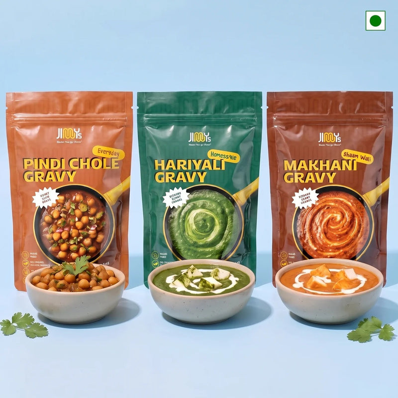 Ready to Cook: Makhani + Haryali + Chole | Pack of 3 | 650 gms