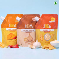 Classic Veg + Creamy Garlic + Chili Cheese Mayo | Pack of 3 | 590 gms