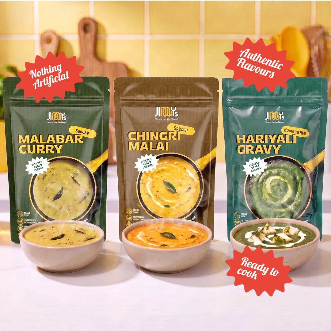 Ready to Cook: Malabar + Chingri + Hariyali | | Pack of 3 | 650 gms