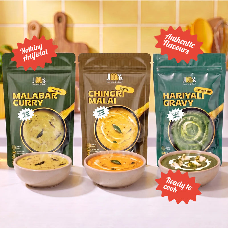 Ready to Cook: Malabar + Chingri + Hariyali | | Pack of 3 | 650 gms