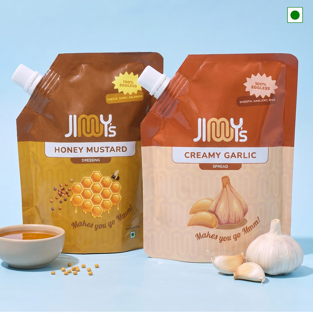 Honey Mustard + Creamy Garlic Mayo | Pack of 2 | 390 gms