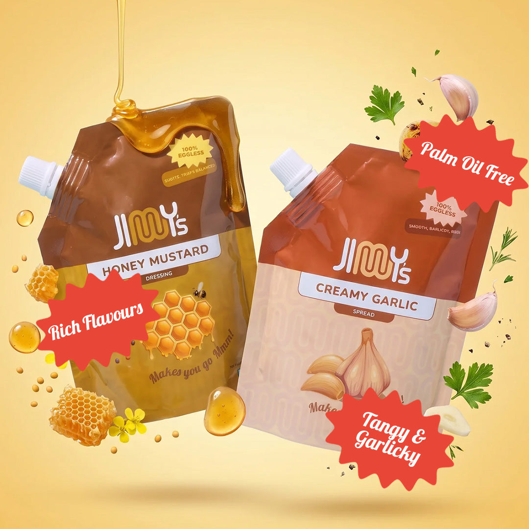 Honey Mustard + Creamy Garlic Mayo | Pack of 2 | 390 gms