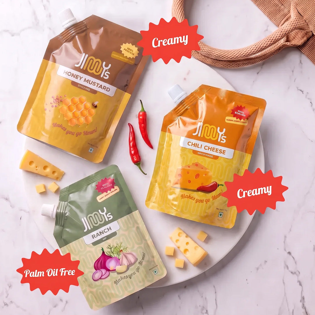 Ranch Dip +Honey Mustard + Chili  Cheese Mayo | Pack of 3 | 590 gms
