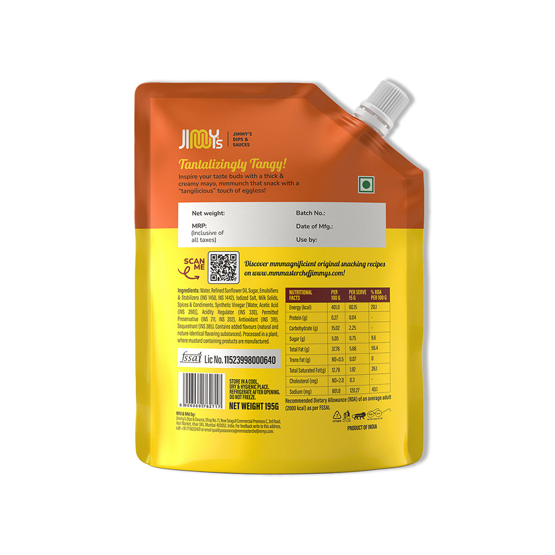 Original Eggless Veg Mayonnaise + Chilli Cheese Mayo + Creamy Roasted Garlic Mayonnaise - 585 gms