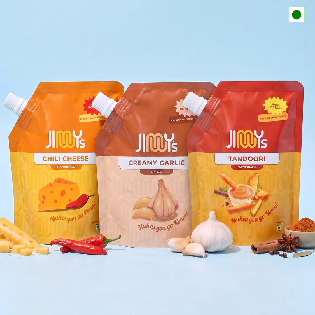 Tandoori + Creamy Garlic + Chili Cheese Mayo | Pack of 3 | 590 gms