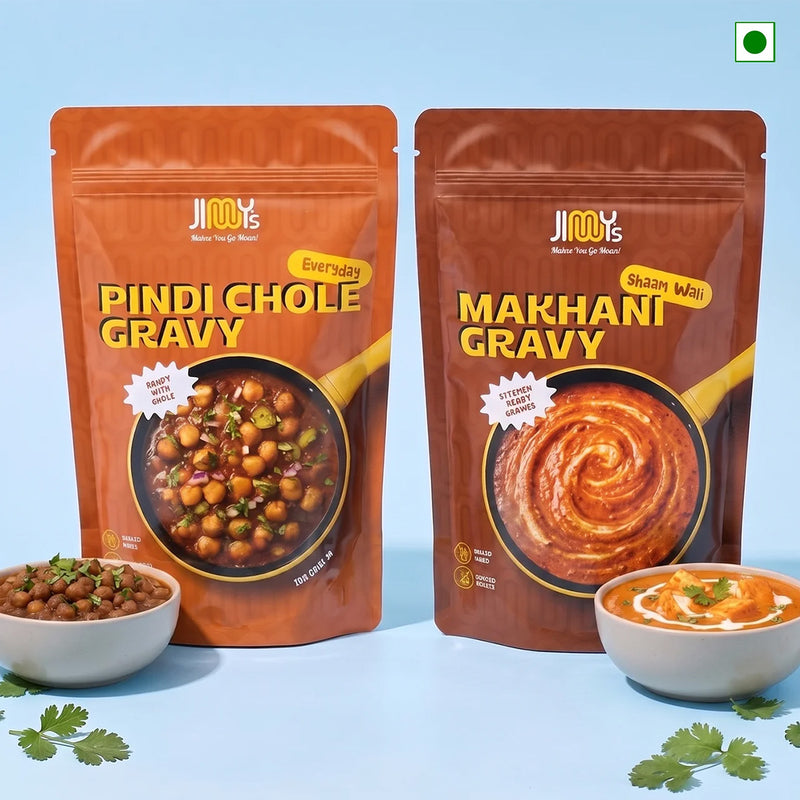 Ready to Cook: Pindi Chole + Makhani | Pack of 2 | 420 gms
