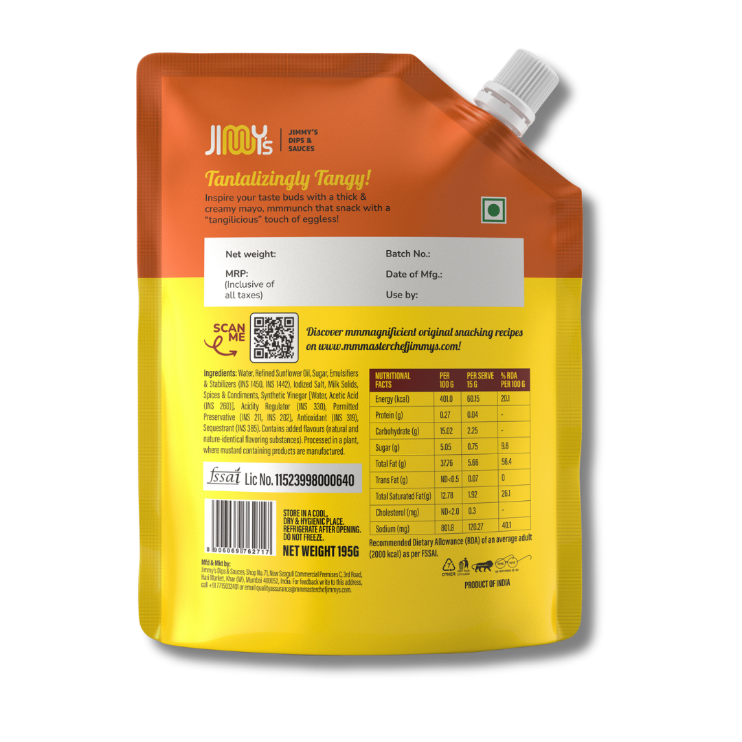 Original Veg Mayonnaise - Eggless - 195gms