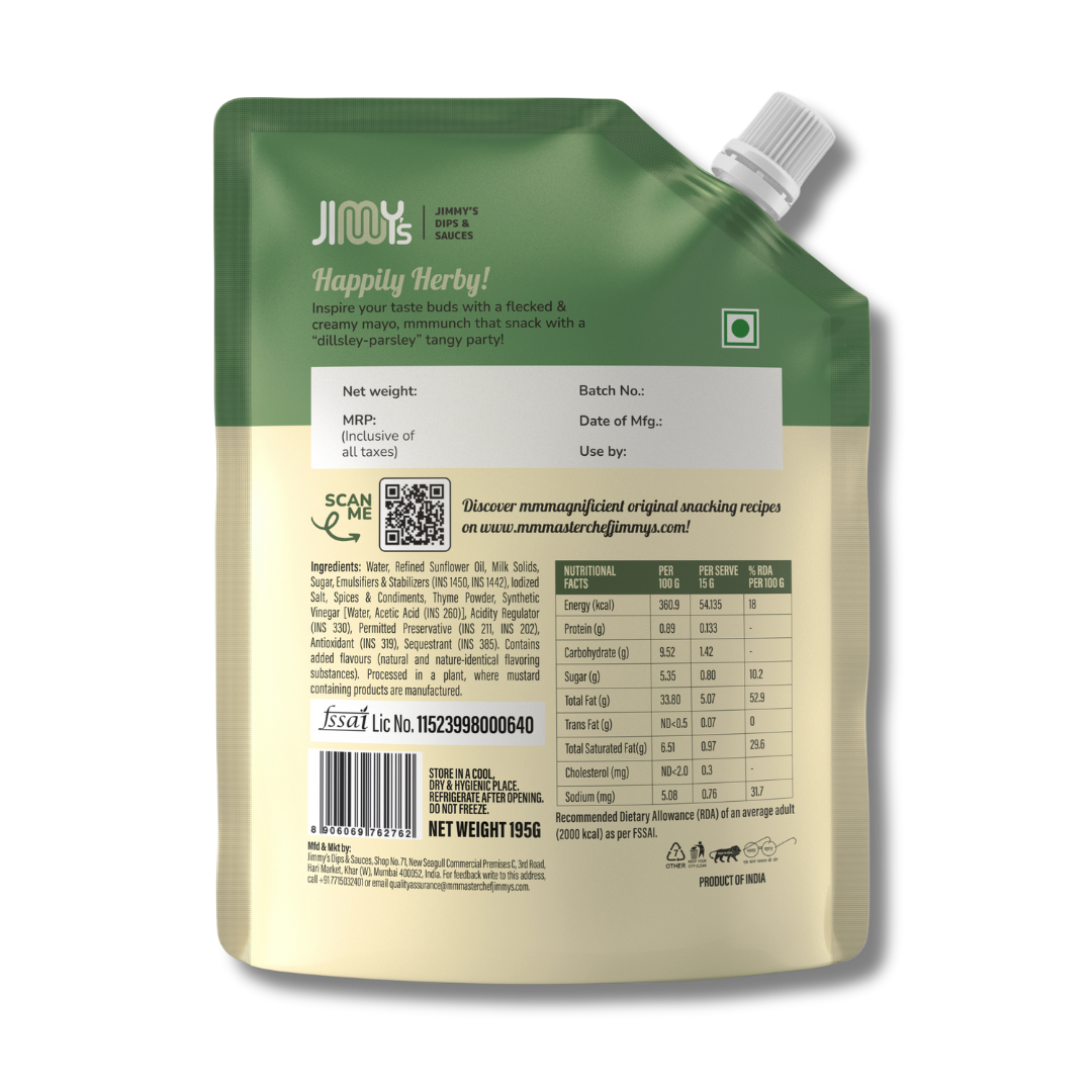 Ranch Dip Mayonnaise - 195gms